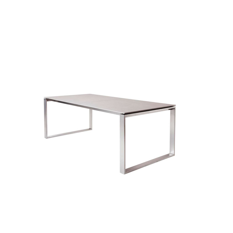 Edge Outdoor Dining Table, Basalt Gray