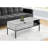 42" Lift-Top Coffee Table In Modern Style, Grey, Black Metal Accents, Hidden Storage With Lift-Top, 42 Inches, Rectangular, Grey Finish, Support, Included Option