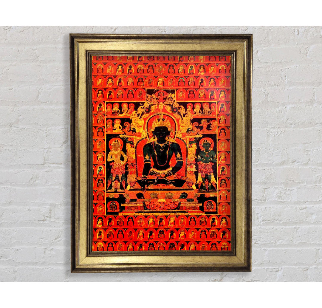 Tibetanthe Dhyani Buddha Akshobhya Tibetisch - Druck