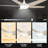 Alcie 5 - Blade LED Smart Standard Ceiling Fan with Remote Control and Light Kit Included-1553352101