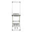 Multi Tier Stainless Steel Laundry Drying Rack with T Bar and Two Side Wings, Silver