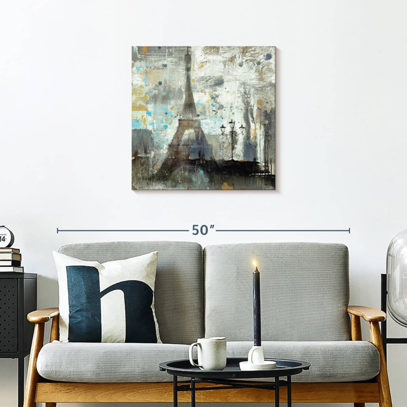Nicci Eiffel Tower Neutral, 24" H x 24" W