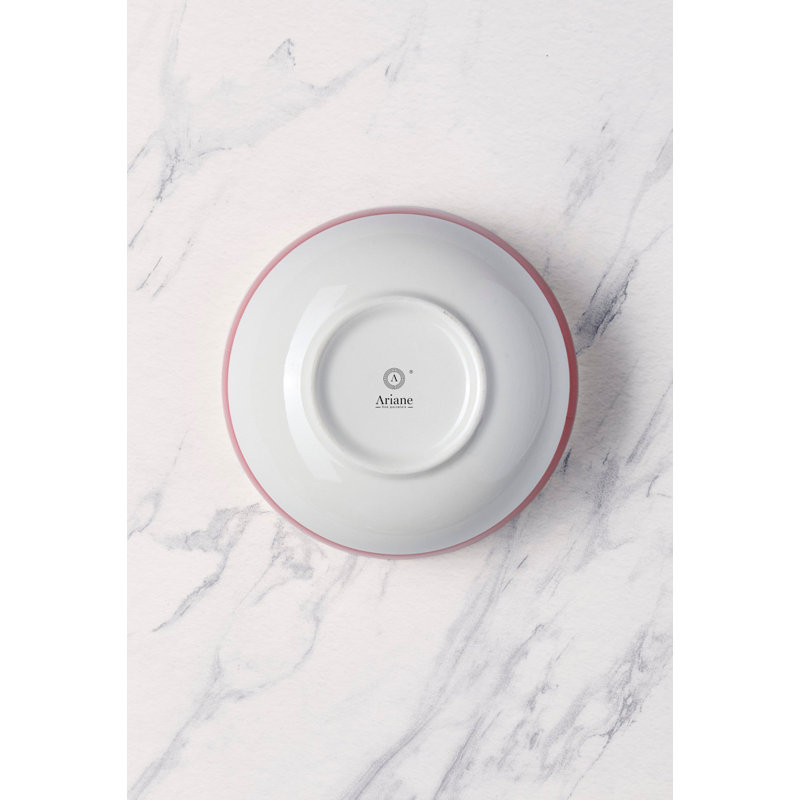 Bol en porcelaine de qualité supérieure Twister-Red | Bol non empilable 5,5 po Prime | Va au micro-ondes et au lave-vaisselle