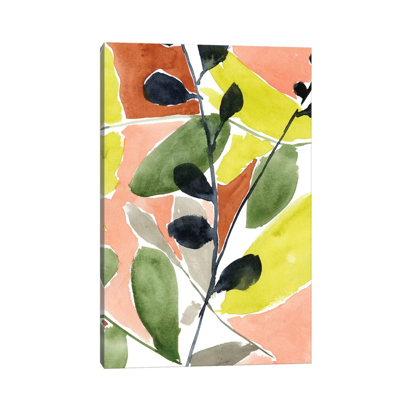 Tropic Fun I by Jennifer Goldberger - Wrapped Canvas Print, 30.48cm H x 20.32cm W x 1.91cm D