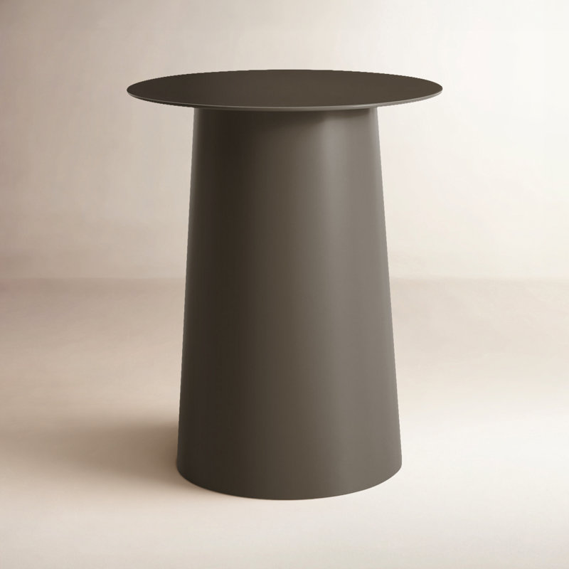 Circula End Table, Dark Olive, 21" H x 17" W x 17" D