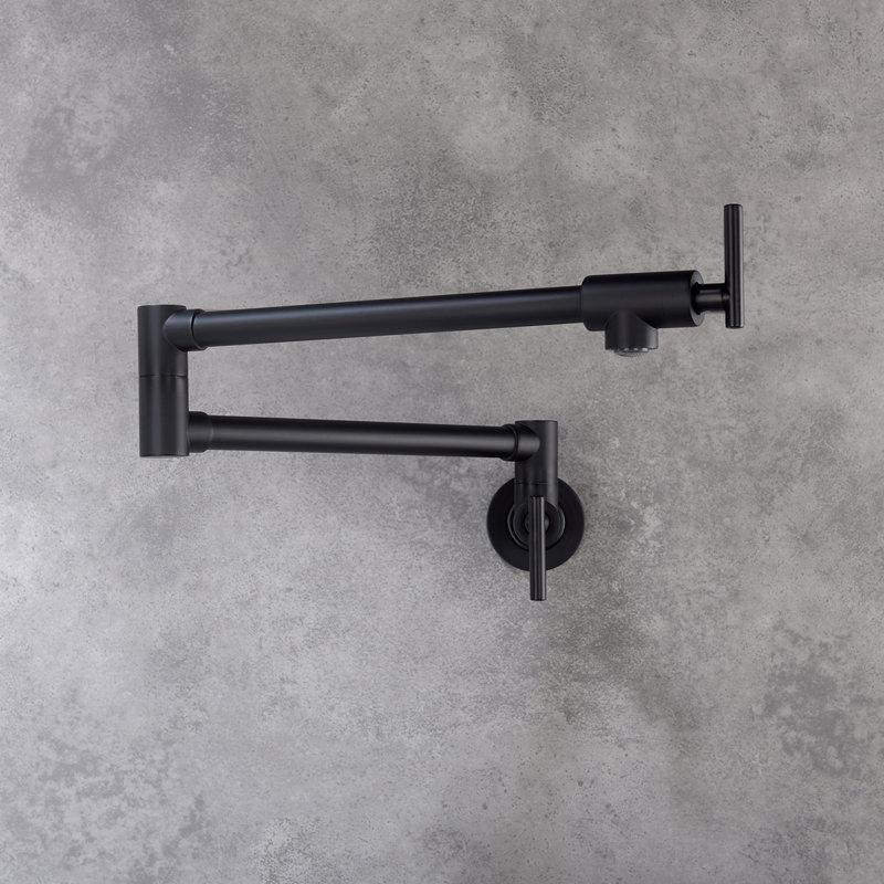 Pot Filler Faucet Wall Mount, Matte Black