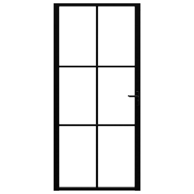 Porte en métal et en verre, 36,6 po x 79,3 po