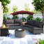 Kaidence 200 cm W X 130 cm D Rectangular Market Parasol-770631933