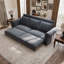 Canapé Chesterfield, très grand canapé-lit, canapé-lit convertible en velours 3 en 1 avec garniture cloutée et accoudoirs roulés, canapé-lit multifonctionnel-427719724