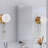 12" Rectangular Aluminum Medicine Cabinet With Mirror