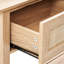 Console en rotin avec 3 tiroirs de rangement (y compris la table basse)