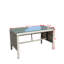 Table basse d'extérieur avec verre trempé transparent