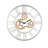 Astrid Glam 31"Dia Round Wall Clock with Roman Numerals Dial in Mirrored
