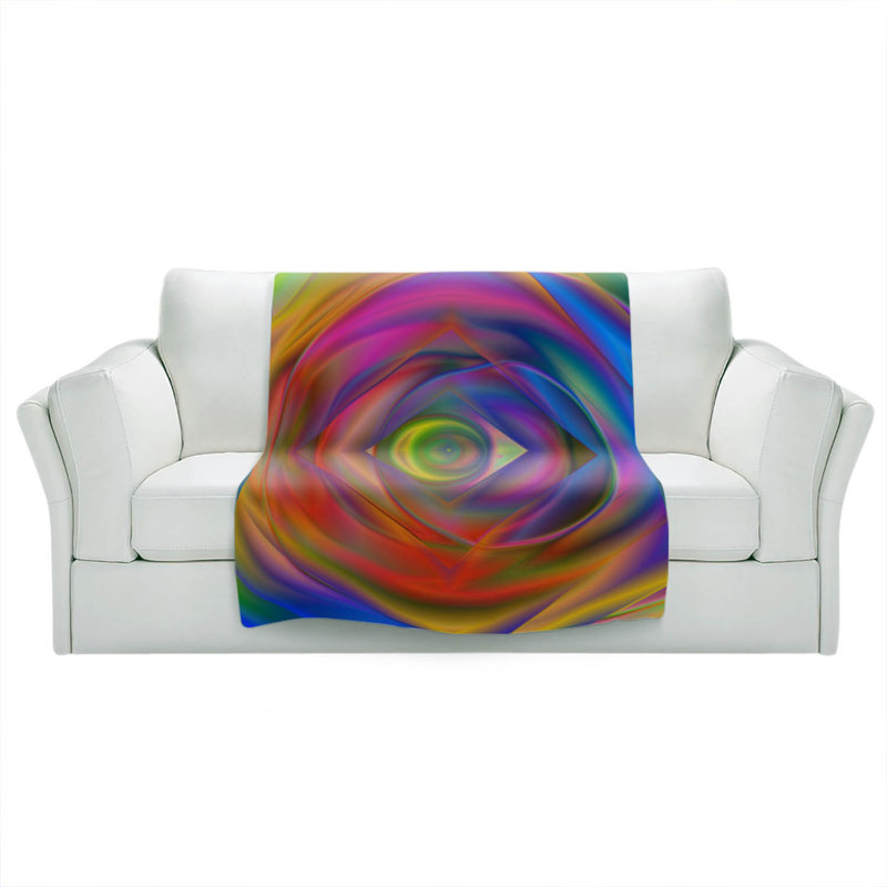 Hand Woven Throw Blanket, 68" x 80"