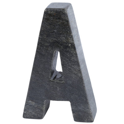 Serre-livres lettre Marble Stone