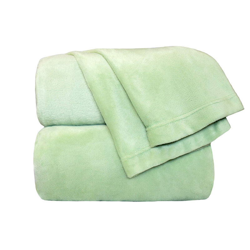 Queen Black Solid Flannel Fleece Sheet Set