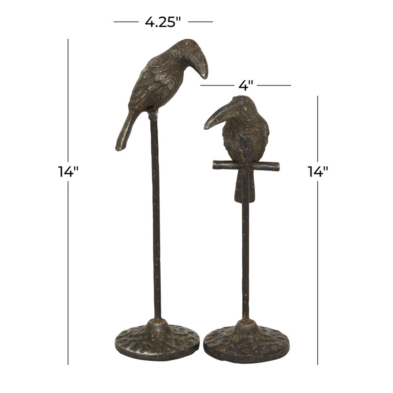 Ensemble de 2 figurines en métal Aelbert