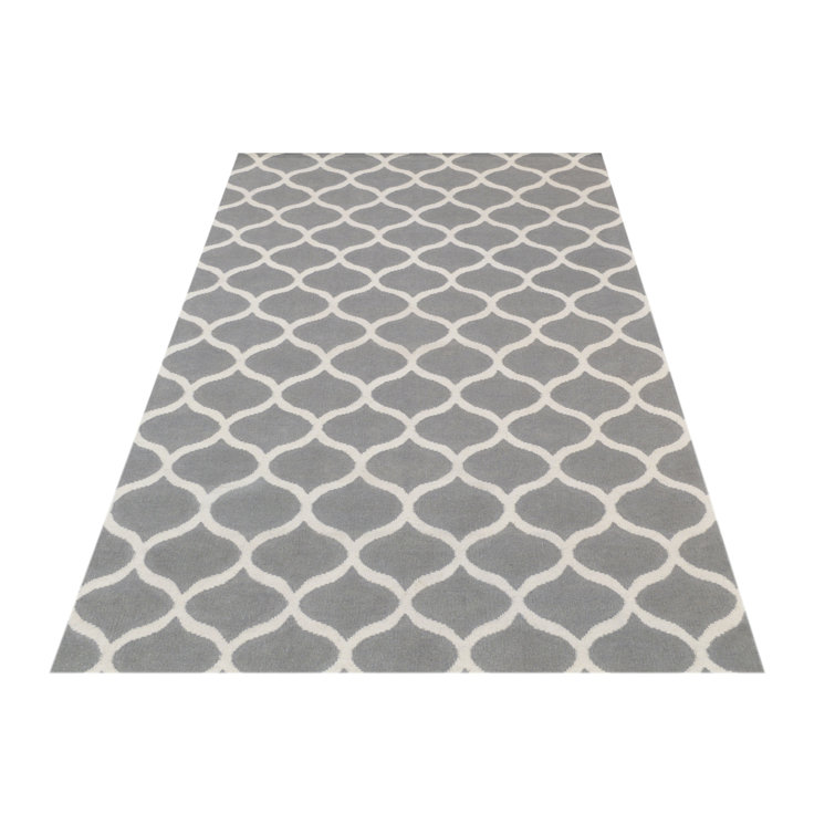 Alize Geometric Wool Hand Woven Area Rug