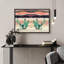 «Green Desert Cactus With Pink Flowers Abstract Wilderness Illustration Modern Art Rustic Scenic» sur toile-99446444-99446445