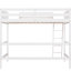 Lit mezzanine simple en bois massif blanc avec. And Build. Aucun sommier ni base requis. 14 lattes pour un soutien accru. Barrières de sécurité. 79,5 po x 41,8 po 67,5 po. Assemblage requis - blanc. Fabrication-421229010
