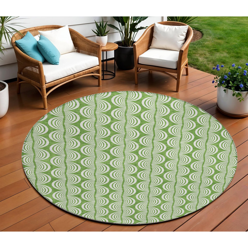 Tapis rond 8 po Ogee