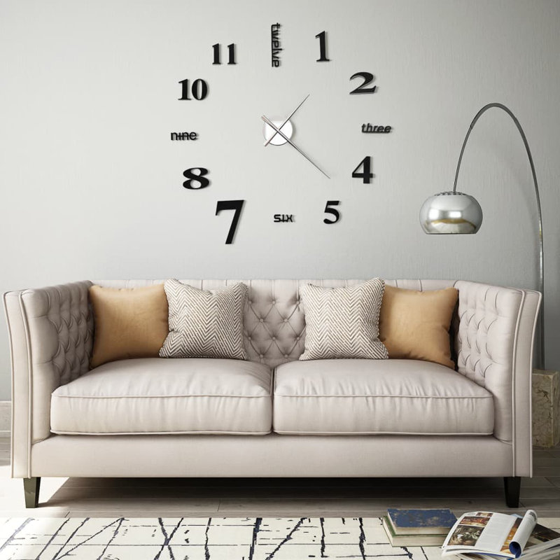 Pederson Metal Wall Clock, Black