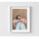 «Rosy Reflection Portrait Print»: art d'une fille rêveuse