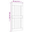 Porte coulissante avec quincaillerie Vidaxl-112703735