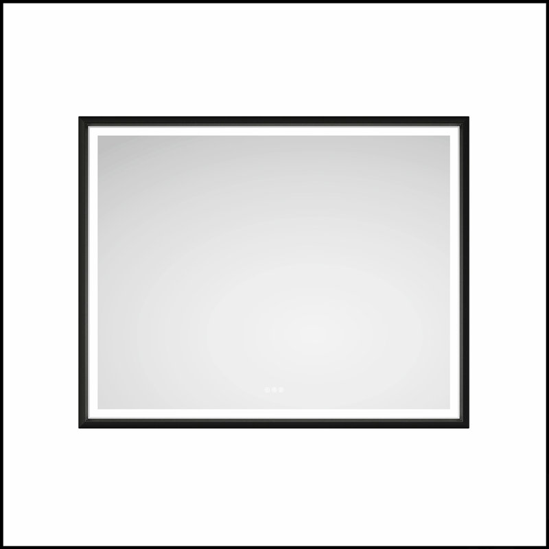 LED Lighted Bathroom Wall Mounted Mirror With High Lumen And Anti-Fog Control, Perfect For Makeup And Shaving