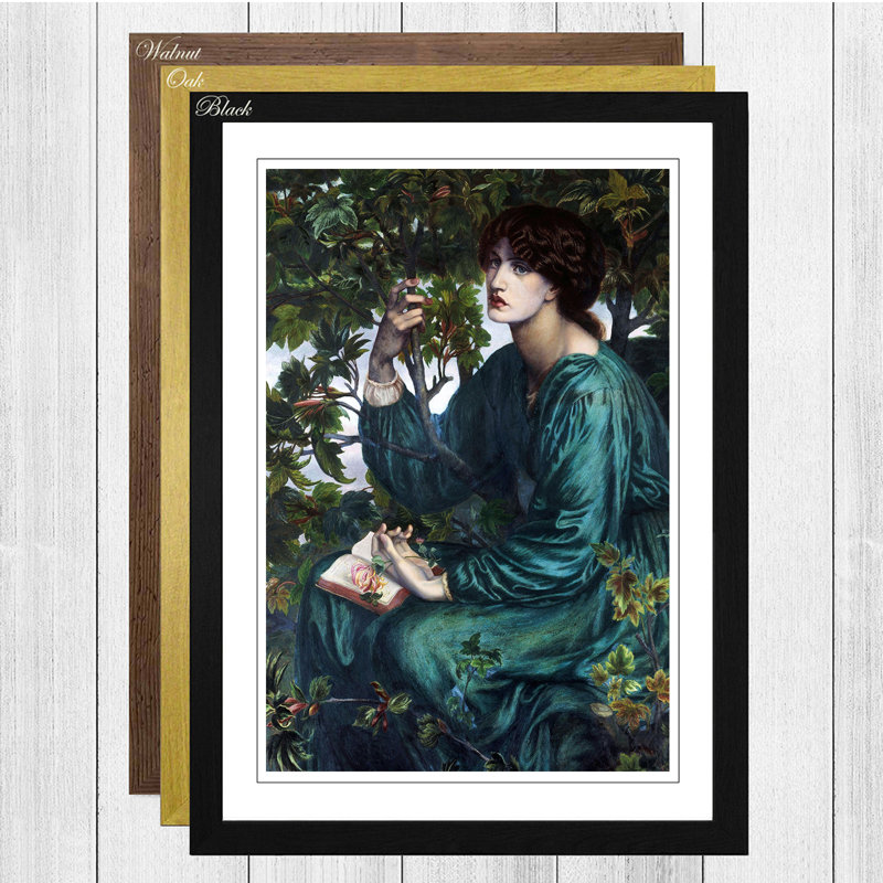 The Day Dream by Dante Gabriel Rossetti Framed Oil - Framed Print, Walnut