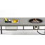 Kirtsey 47" Aluminum Coffee Table with Propane Fire Pit and Ice Bucket-126970413