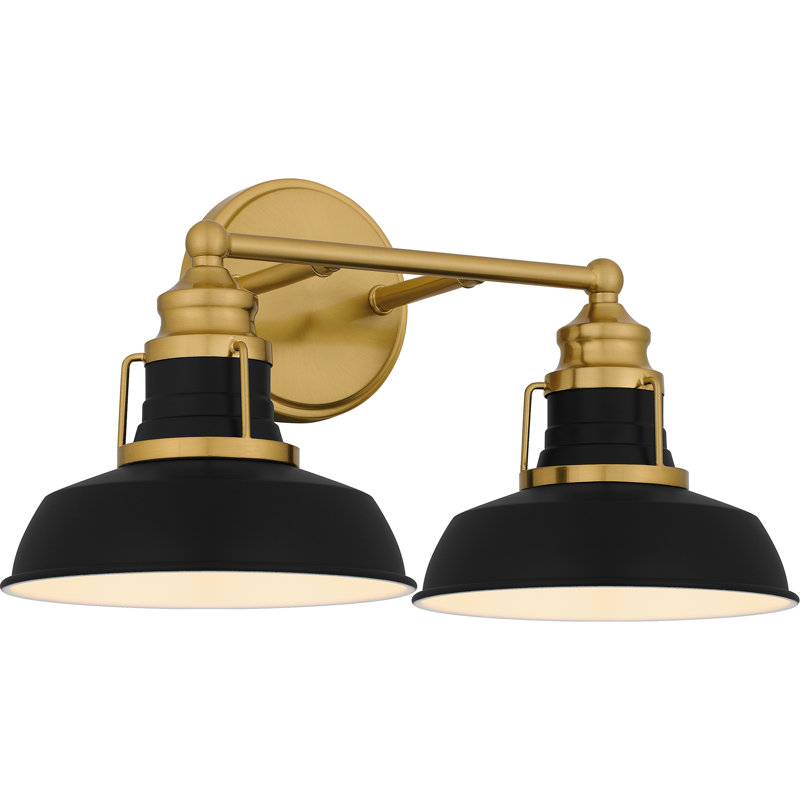 Adalinda 2-Light Aged Brass Bath Light
