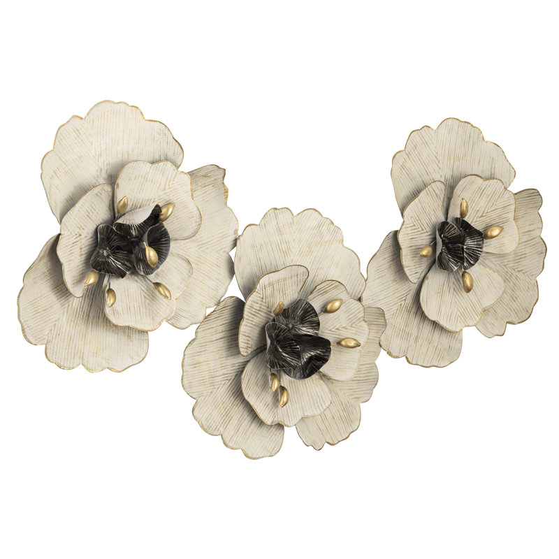 Glam Abstract Metal Wall Art Set, Three-Piece