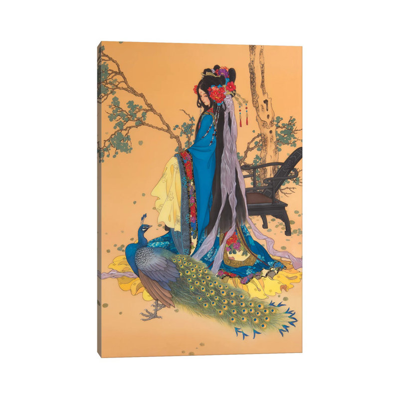 Beauty That Shames The Moon - Painting on Canvas, Wrapped Canvas, 66.04 cm H x 45.72 cm W x 1.91 cm D