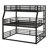 Metal Triple Bunk Bed With Guardrails-2099585298-2099585303