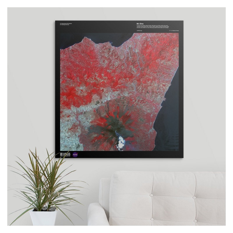 « mt. etna-usg earth », impression, H 30 po x l 28 po x P 1,5 po, Toile