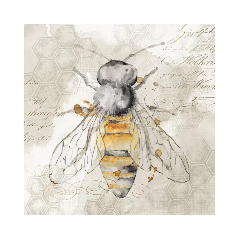 Queen Bee II by Eva Watts - Wrapped Canvas Print, 30.48 cm H x 30.48 cm W