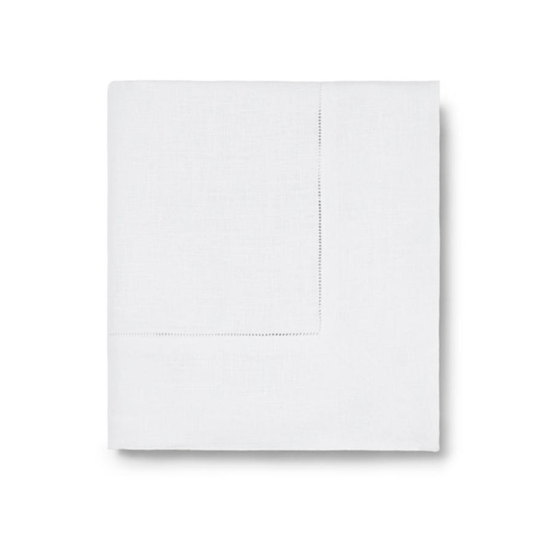 Festival Handmade Tablecloth, 106" x 66", White
