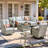 Tommy Outdoor Wicker 6 Person Seating Group With Cushions With Rocking And Swivel Chairs-2018879800-2013565191