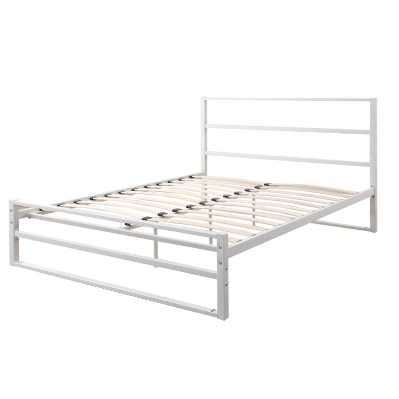 Clermont Bed, White, Kingsize (5'), No Mattress