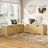 3-Piece L-Shaped Shoe Storage Bench With Toy Storage Box