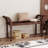 wooden frame Bench with Turned Legs and armrest-1120003318