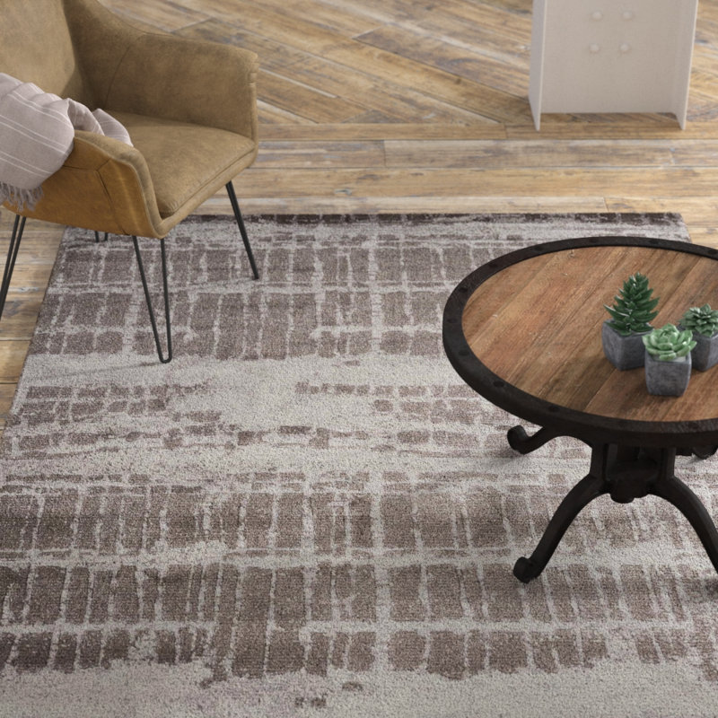 Viscose Abstract Indoor Rug, Rectangle 9'9" x 13'9"