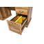 Bureau de direction rectangulaire de 59 po de largeur avec armoire de rangement et tiroirs, poste de travail pour la maison-2144270191