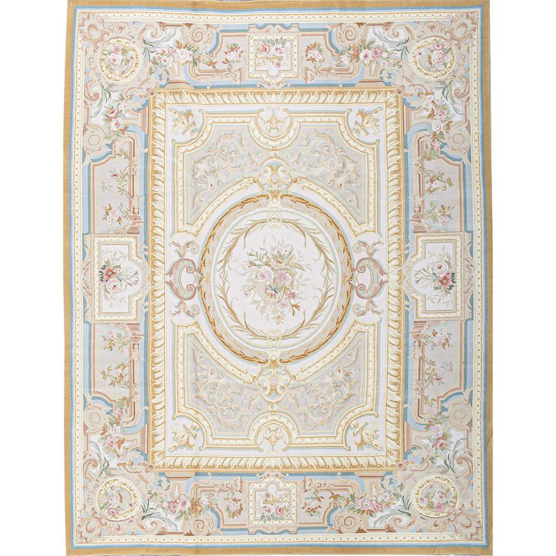 Aubusson Renaissance Wool Oriental Area Rug