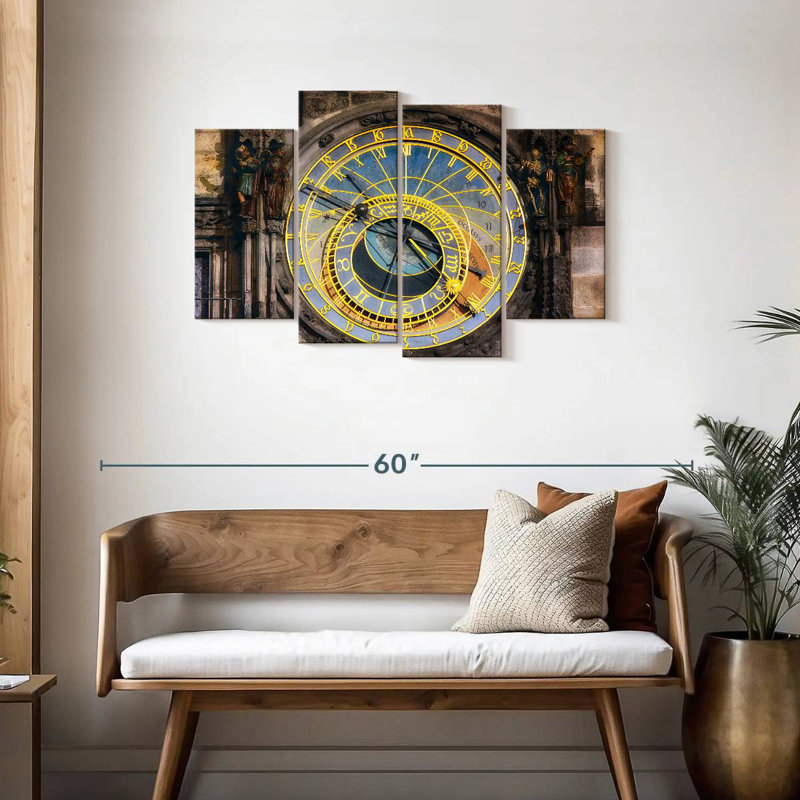 Kerner The Prague Astronomical Clock, 27" H x 43" W