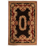 Hand Woven Silk and Wool Oriental Area Rug
