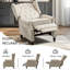 Fauteuil inclinable à accoudoirs avec massage et accents de chaleur avec garniture cloutée Amid-1812360118
