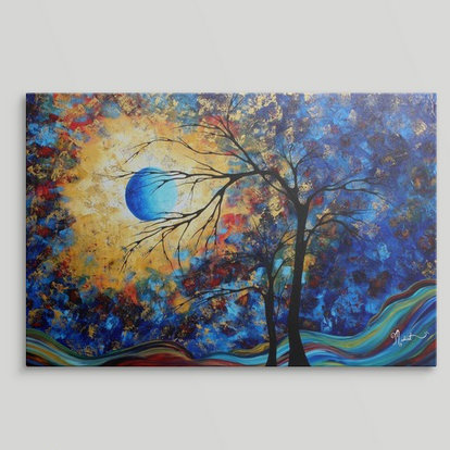 « eye of the univers » par megan duncanson, reproduction d’art, H 24 po x l 36 po x P 1,5 po, Toile