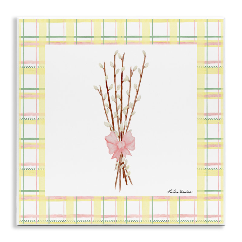 Plaque murale pastel à motif de saule printanier par Lee Ann Sanders